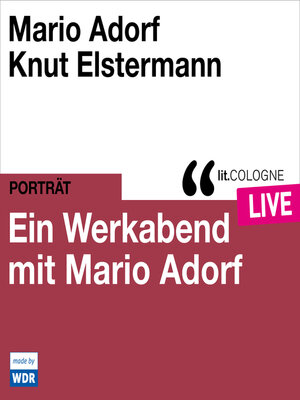 cover image of Ein Werkabend mit Mario Adorf--lit.COLOGNE live (ungekürzt)